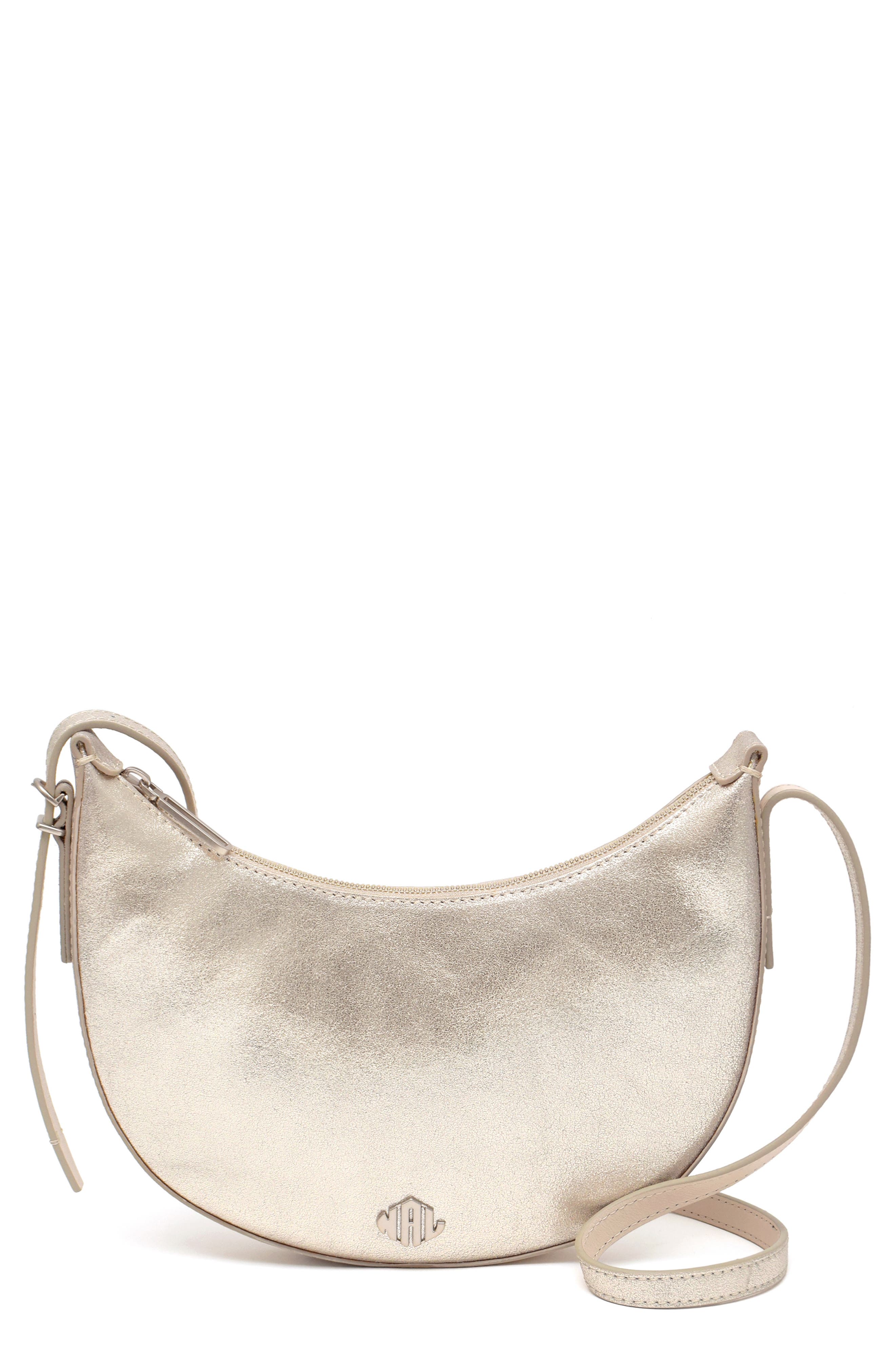 New Amsterdam Leatherworks Silas Metallic Crossbody Bag