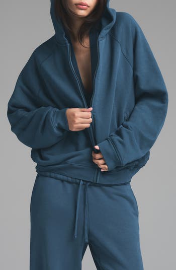 Relaxed French Terry Zip Hoodie