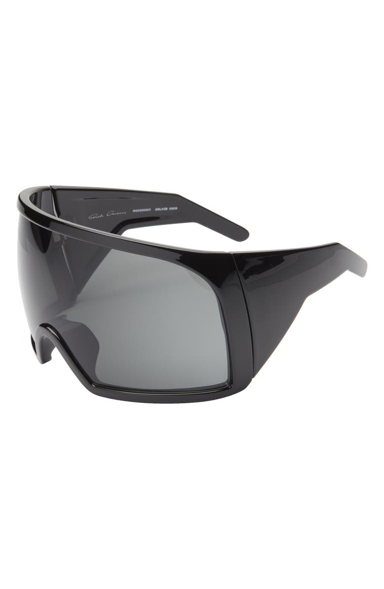 Rick Owens Kriester Oversize Wrap Shield Sunglasses, Alternate, color,