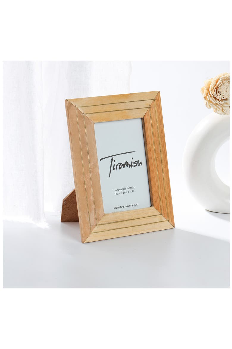 Regal Brass Wood Picture Frame, Alternate, color, WOOD