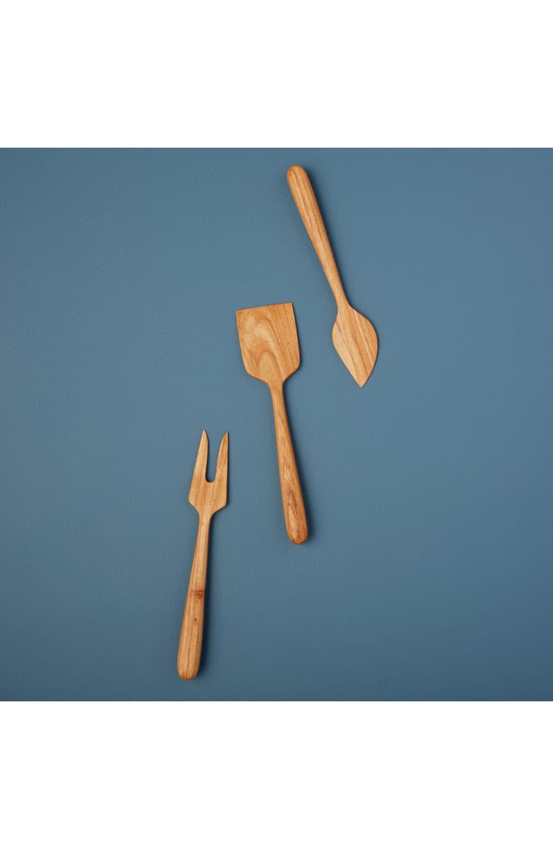 Be Home Teak Cheese Set, Alternate, color, Teak