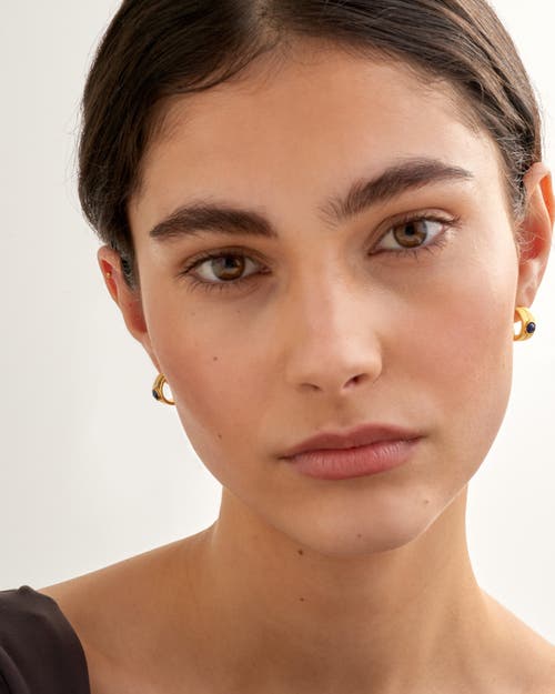 Katie Loxton 'september' Waterproof Gold Birthstone Hoop Earrings In Gold