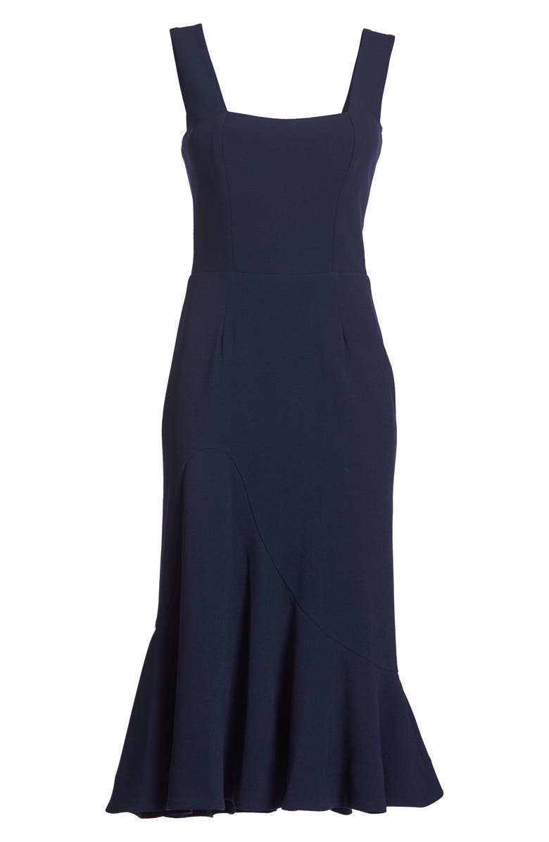 Dress the Population Monica Tea Length Trumpet Dress, Alternate, color,