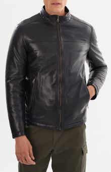 REGENCY Leather Reversible Puffer Jacket