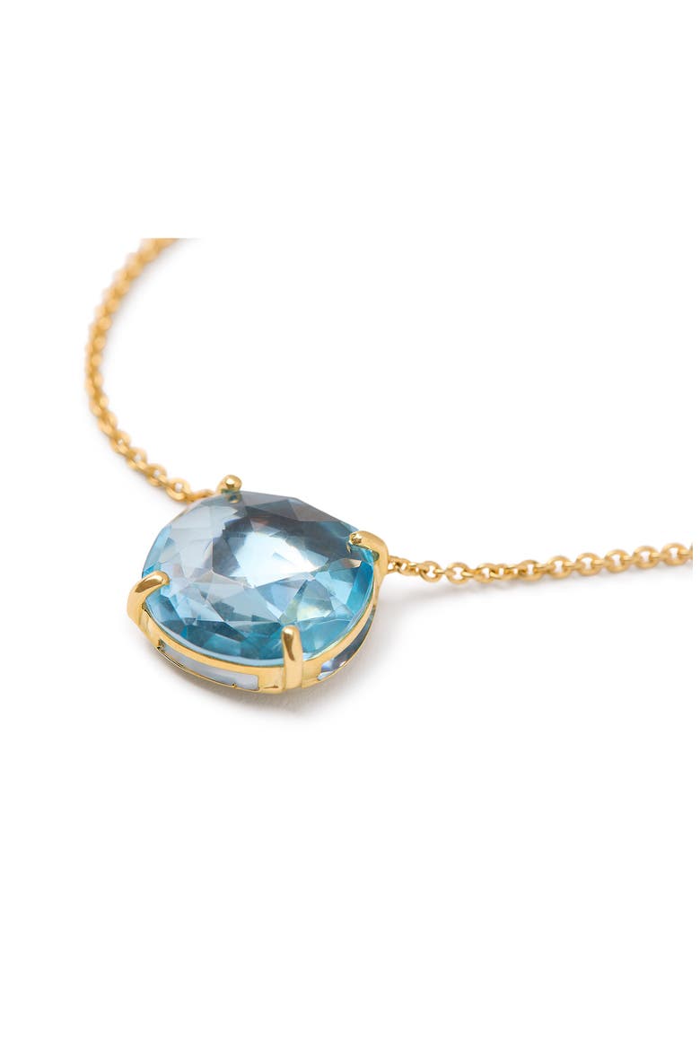 Jaipur 18k Gold Blue Topaz Pendant Necklace, Alternate, color, GOLD