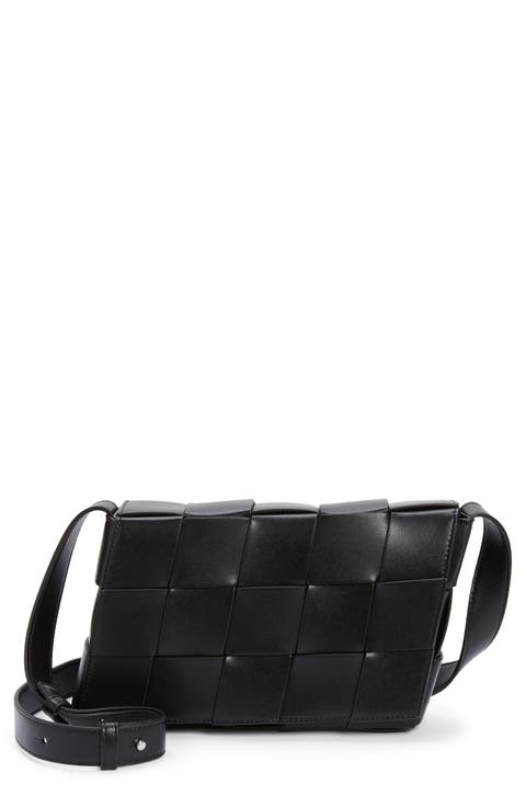 【BOTTEGA VENETA】CROSSBODY BAG Bottega Veneta Men's Small Intreccio Leather Crossbody Bag
