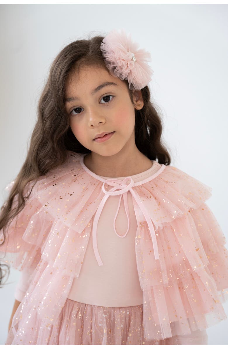 Mini Celebrities Sparkle Tulle Dress Set, Alternate, color, Pink Sparkle