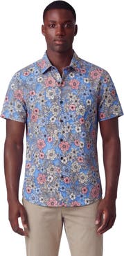 Lords of Harlech Tropical Mix Mens Printed Button Up Shirt