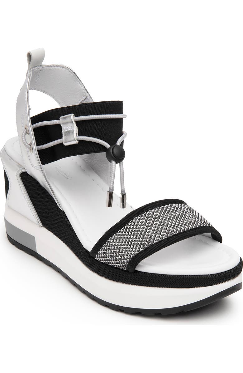NeroGiardini Bungee Platform Wedge Sandal, Alternate, color,