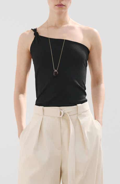 Knotted One Shoulder Tank