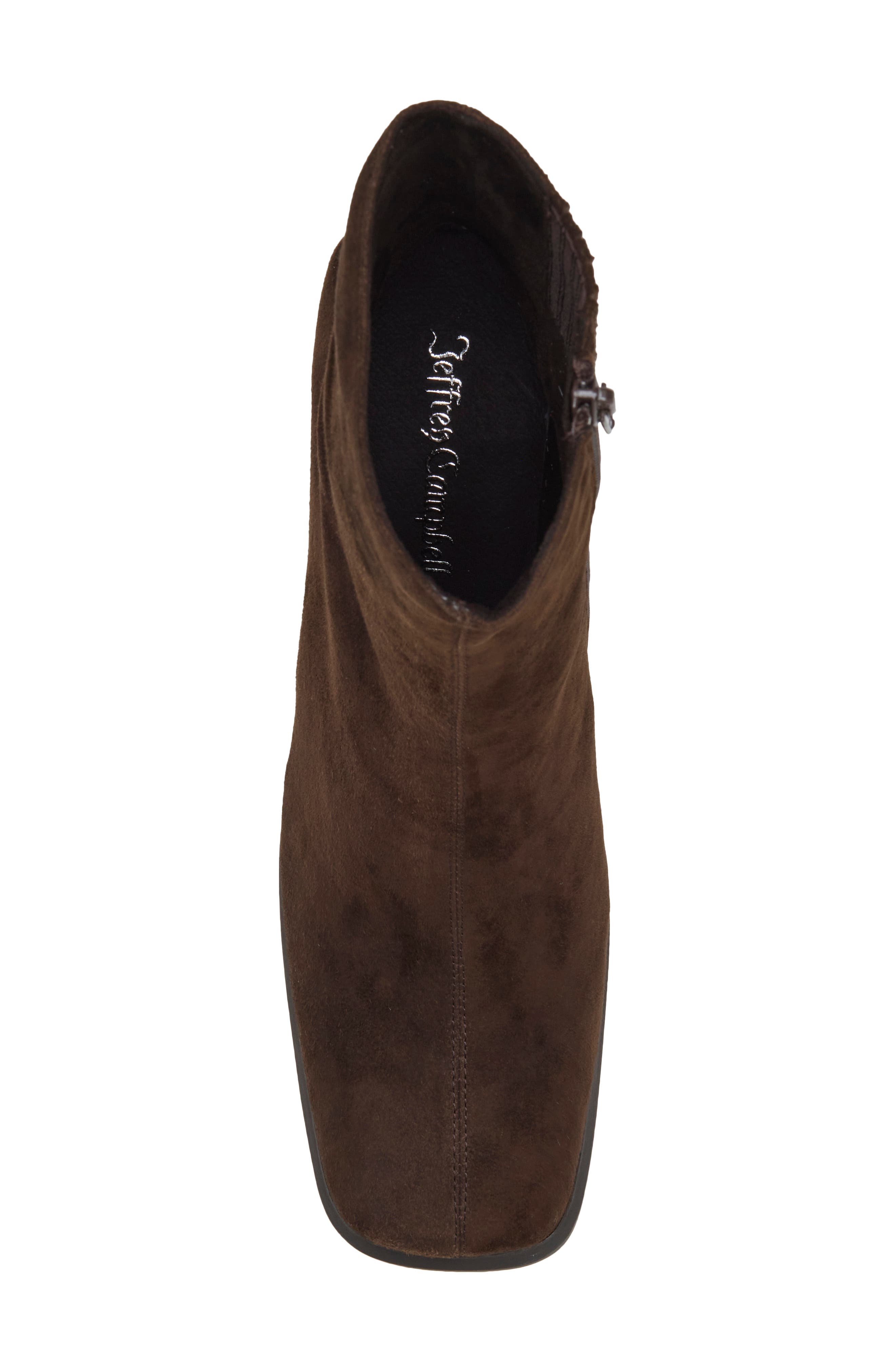 Theressa Block Heel Bootie, Alternate, color, BROWN SUEDE