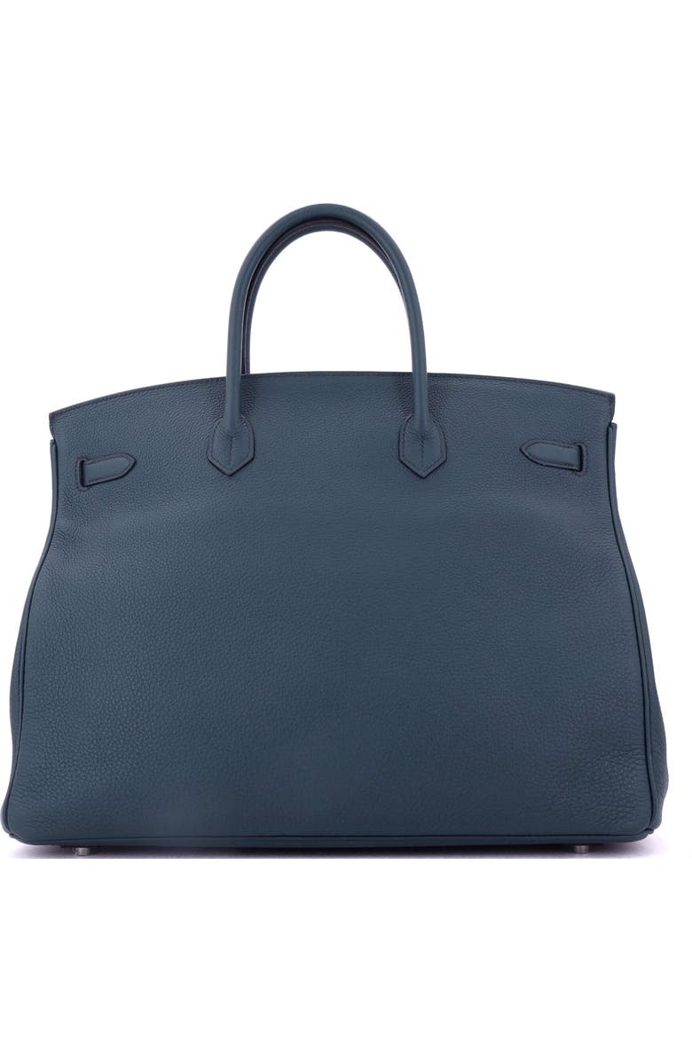 Pre-Owned Hermes Birkin Handbag Blue Togo with Palladium Hardware 40, Alternate, color, Bleu De Prusse