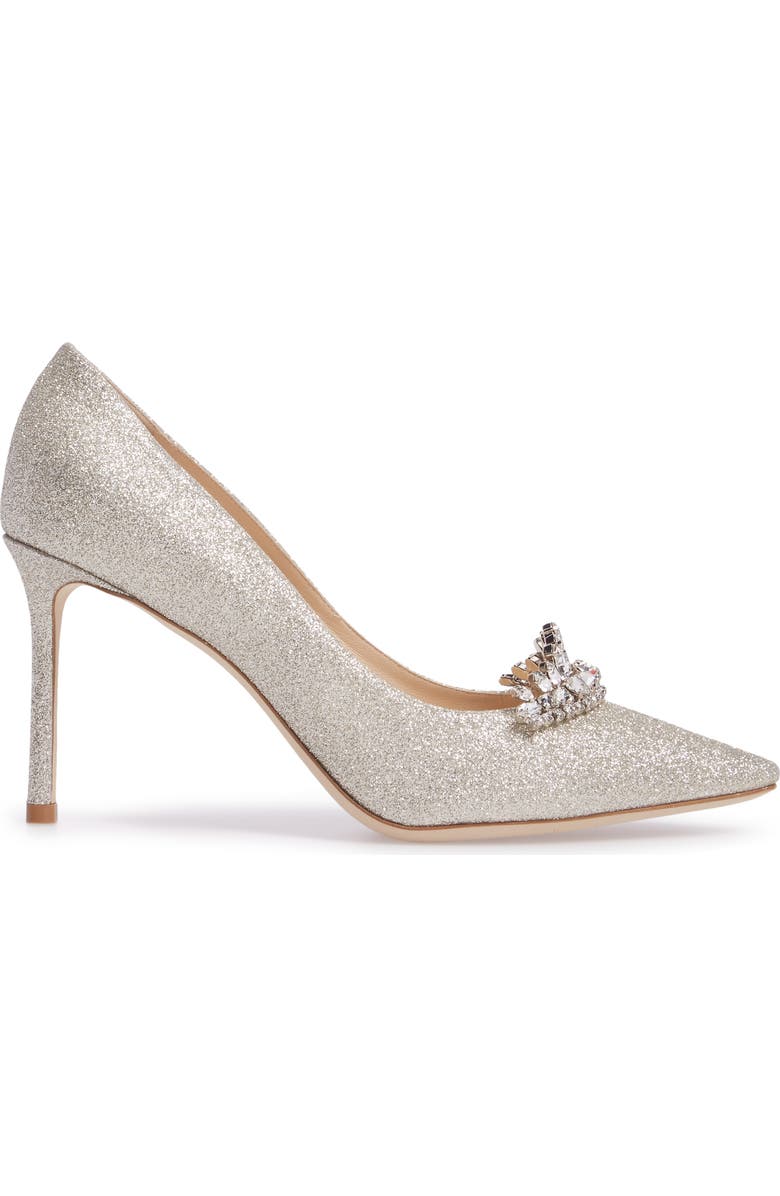 Jimmy Choo Romy Crystal Tiara Glitter Pump, Alternate, color,