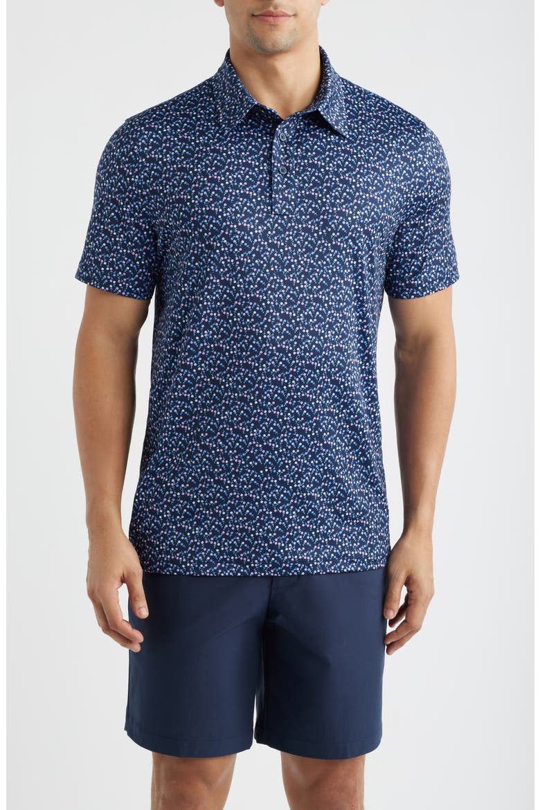 Aye Poppy Performance Golf Polo, Main, color, AZUL / TWILIGHT