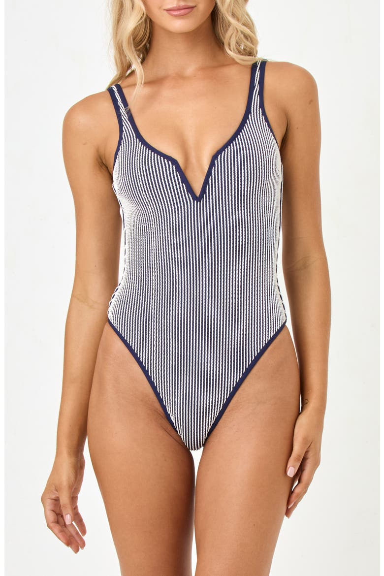 Coco Stripe One-Piece Swimsuit video