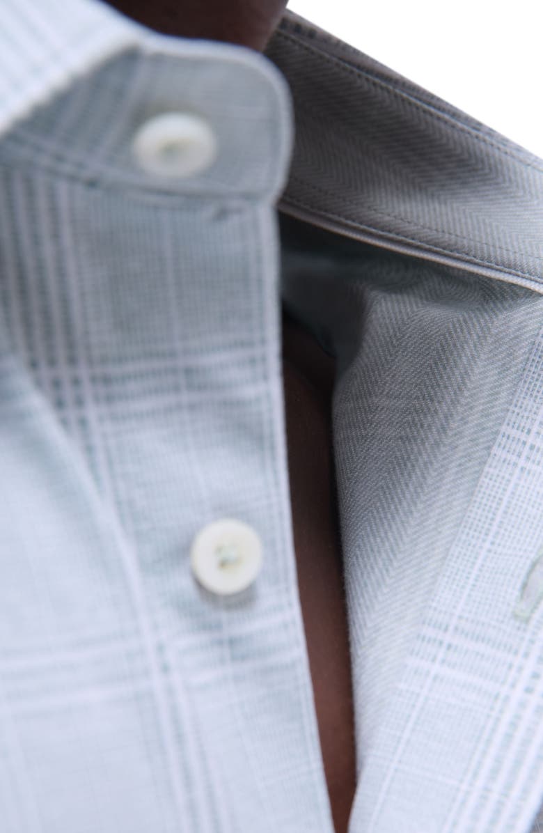 Bugatchi Jimmy OoohCotton<sup>®</sup> Print Button-Up Shirt, Alternate, color, Mint