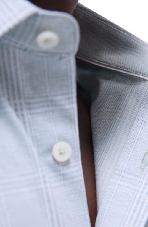 Bugatchi Jimmy Ooohcotton® Print Button-up Shirt In Mint