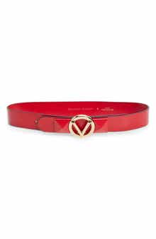 VALENTINO BY MARIO VALENTINO Mati Fuego Logo Buckle Belt