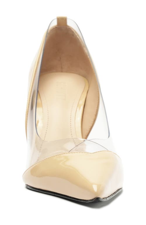 Schutz Andie Pointed Toe Pump In Creamy/transparete