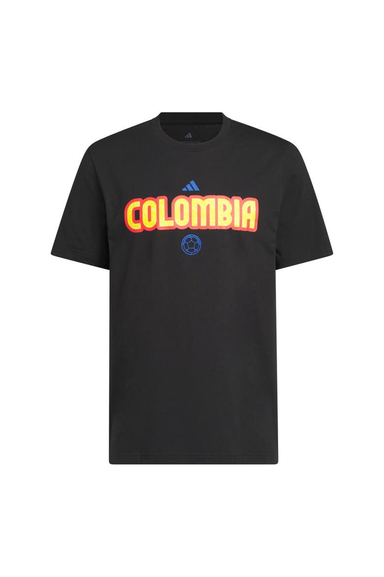 Men's adidas Black Colombia National Team Jersey Hook T-Shirt, Main, color, Black