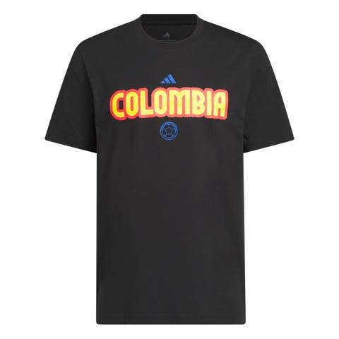 Men's adidas Black Colombia National Team Jersey Hook T-Shirt