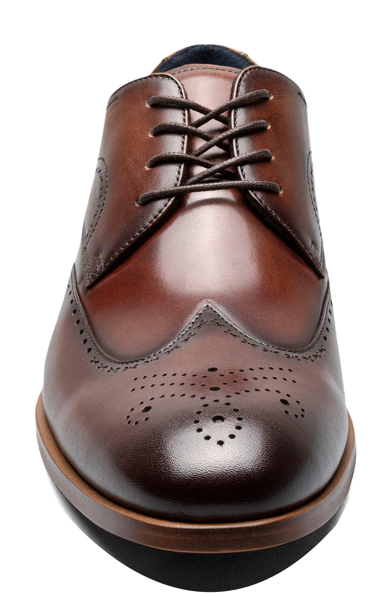 Brayden Wingtip Oxford, Alternate, color, BROWN