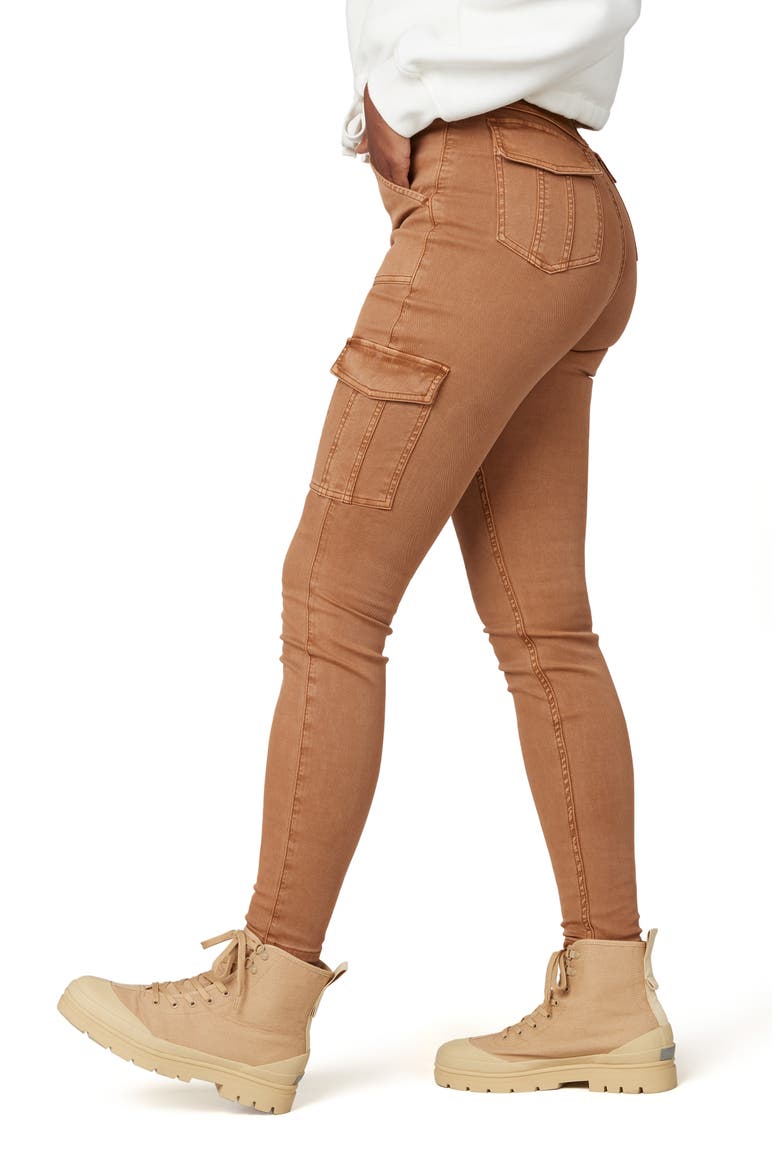 Stretch Twill Ankle Cargo Pants, Alternate, color, HONEYGLOW