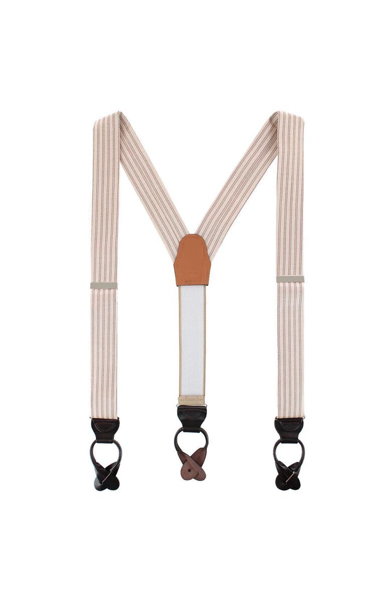 Trafalgar Booker Southern Gentleman Silk Button End Brace, Alternate, color, Khaki