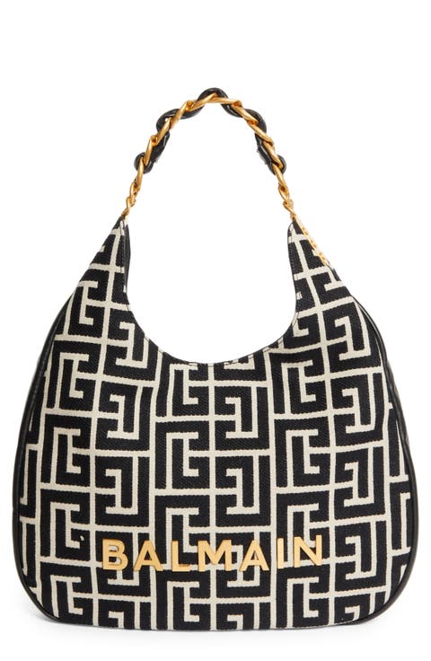 1945 Large Soft Monogram Jacquard Hobo Bag