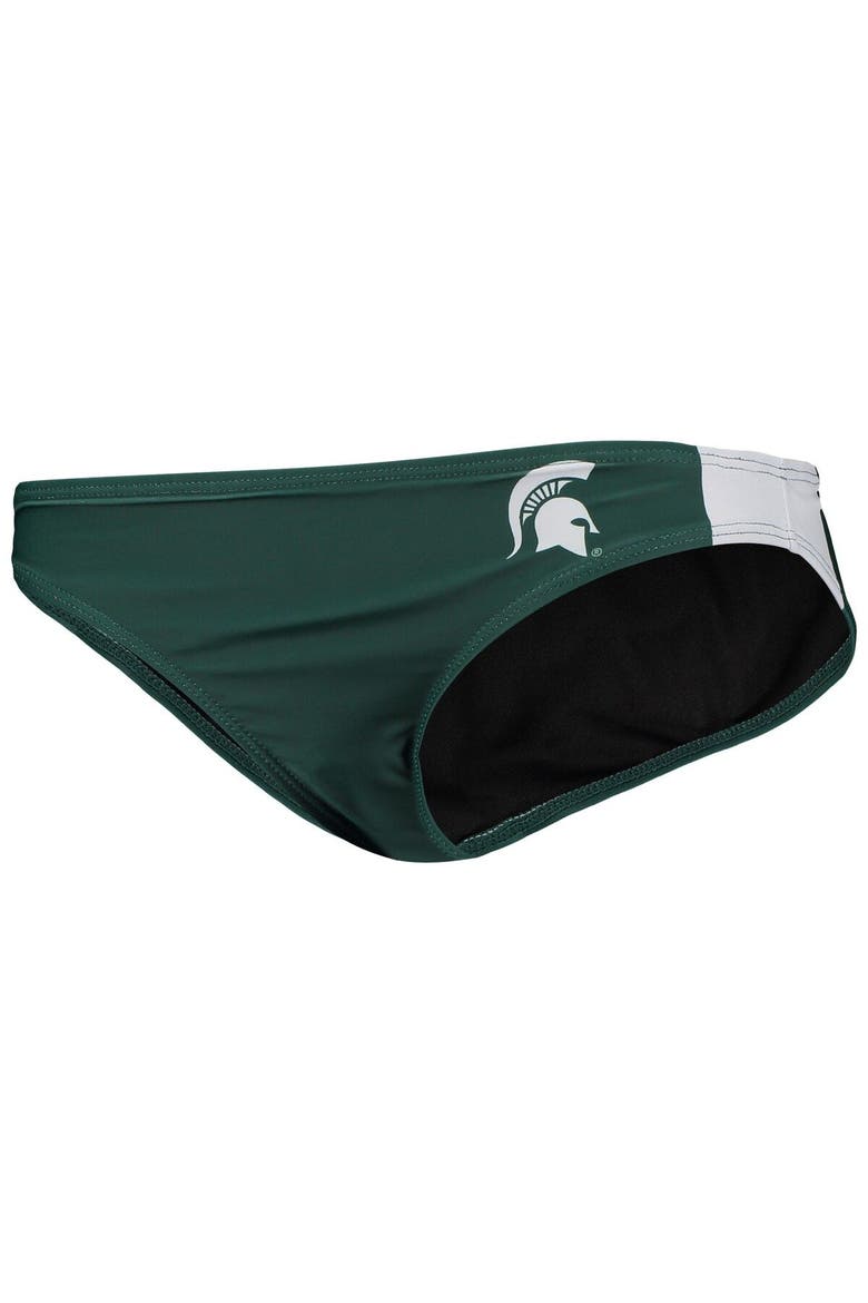Women's FOCO Green Michigan State Spartans Wordmark Bikini Bottom, Alternate, color, Green