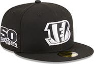 New Era Men's New Era Black Cincinnati Bengals  Main Patch 59FIFTY Fitted Hat