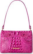 Brahmin Lorelei Croc Embossed Leather Shoulder Bag