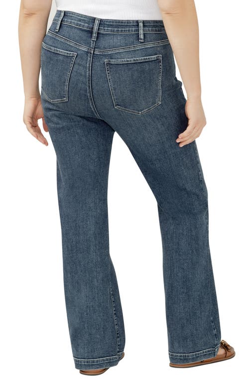 Silver Jeans Co. Avery Curvy High Waist Wide Leg Trouser Jeans In Blue