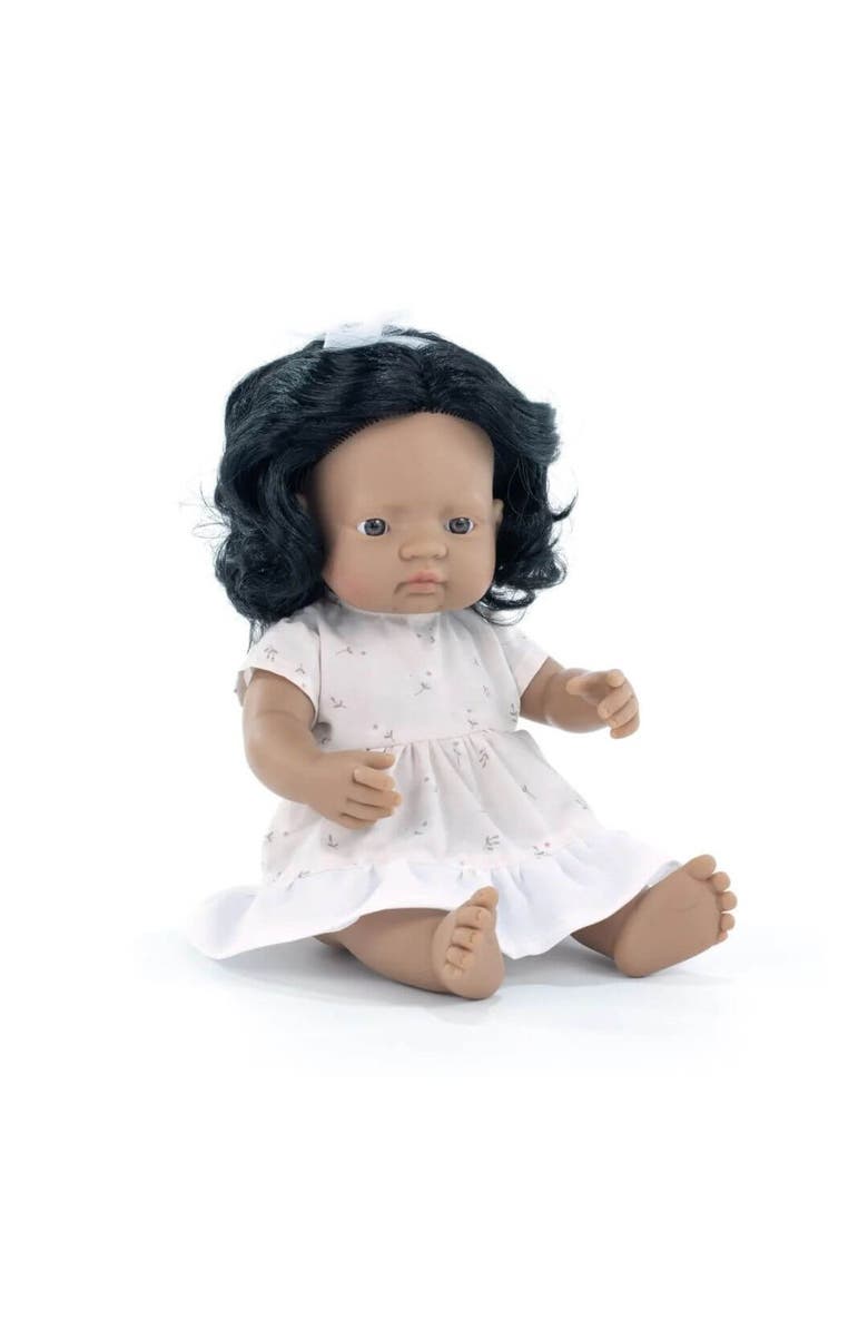 Miniland Baby Doll Hispanic Girl 15'' (Box) - My Friends & Me, Main, color, Dark Skin