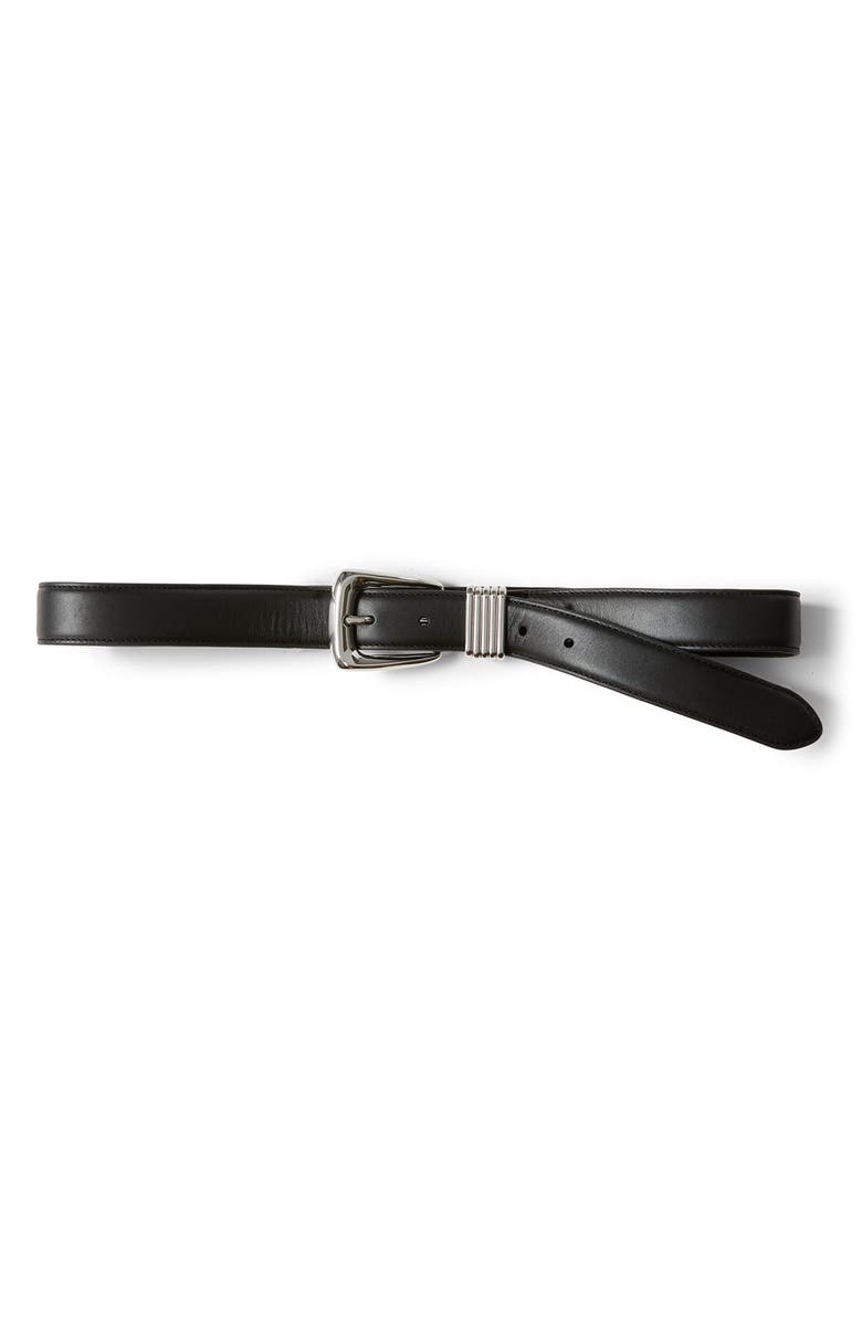 Veronica Beard Arch Leather Belt, Main, color, 