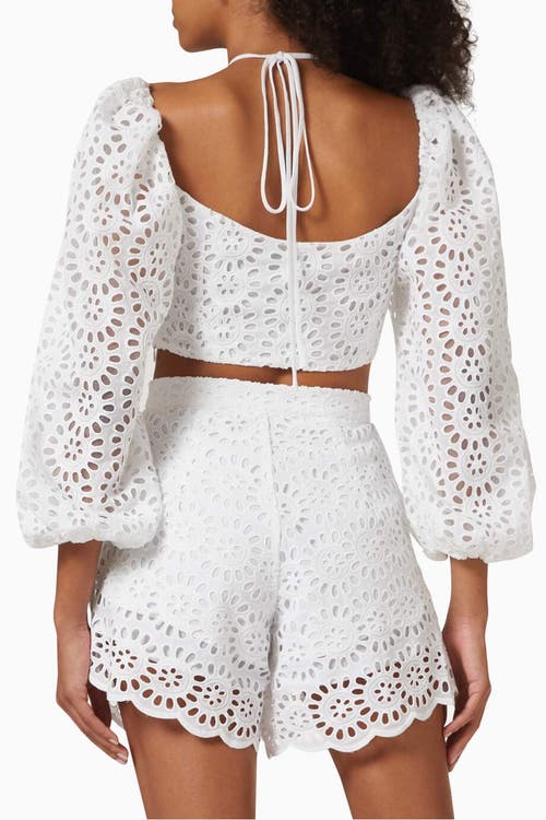 No Pise La Grama Lucia Top In White