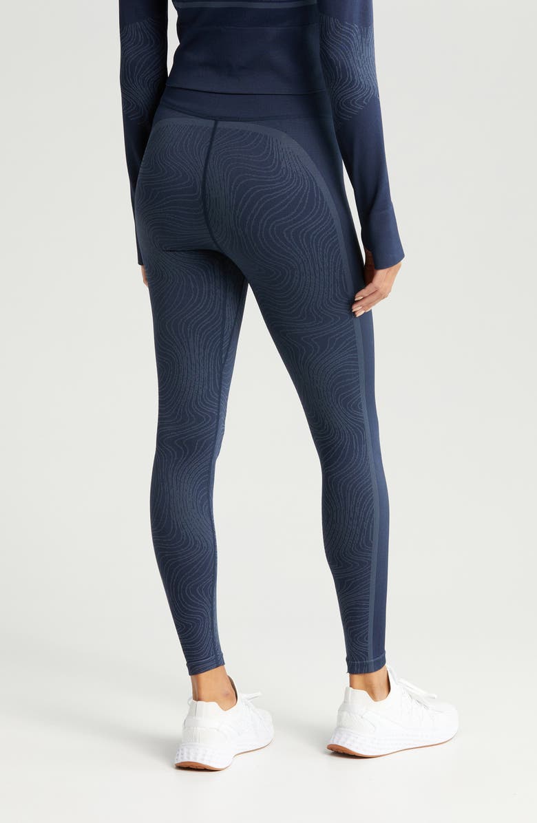 Zella Seamless Jacquard Base Layer Leggings, Alternate, color,
