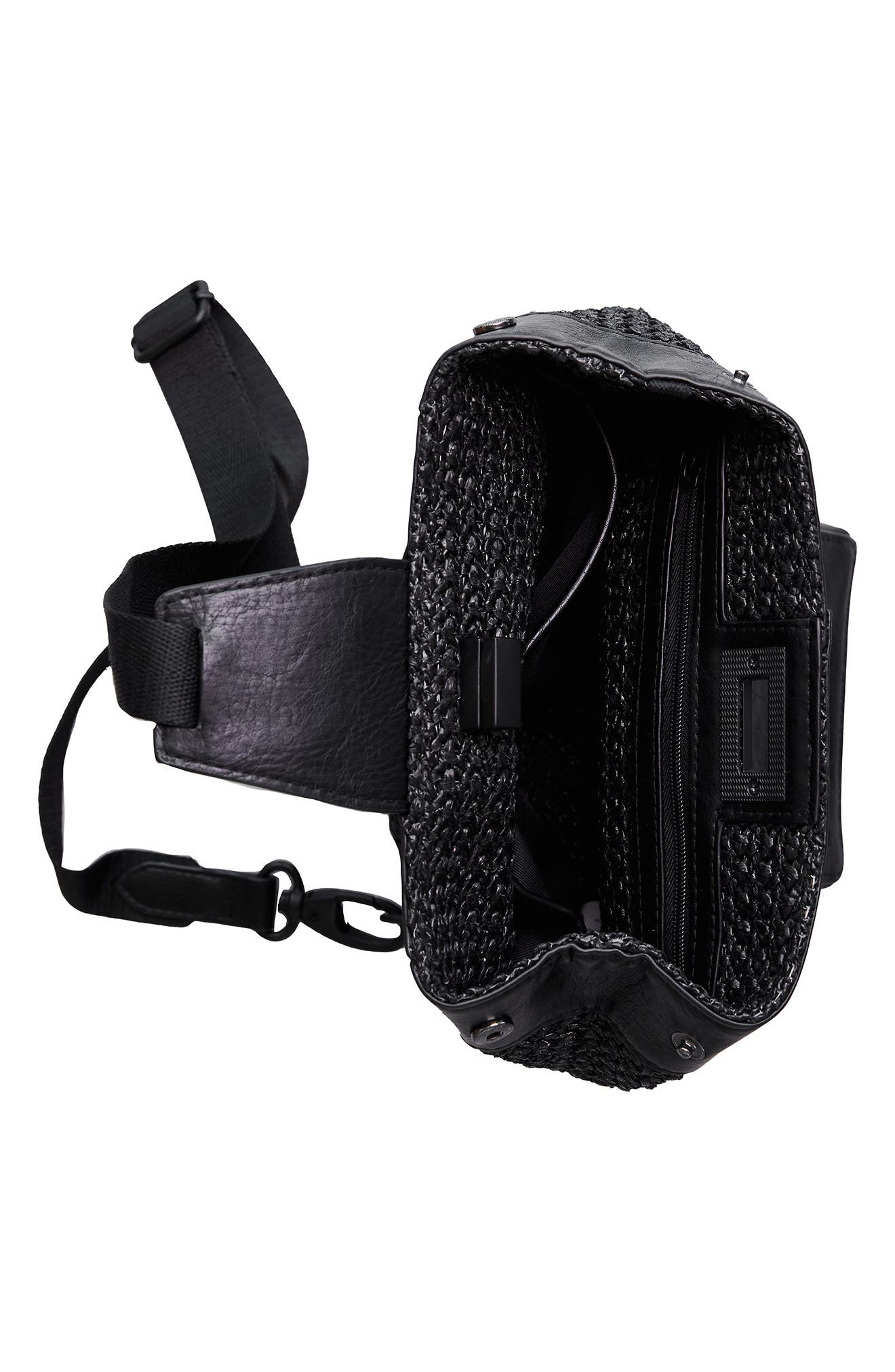 Béis The Naturals Raffia Sling Backpack, Alternate, color, 