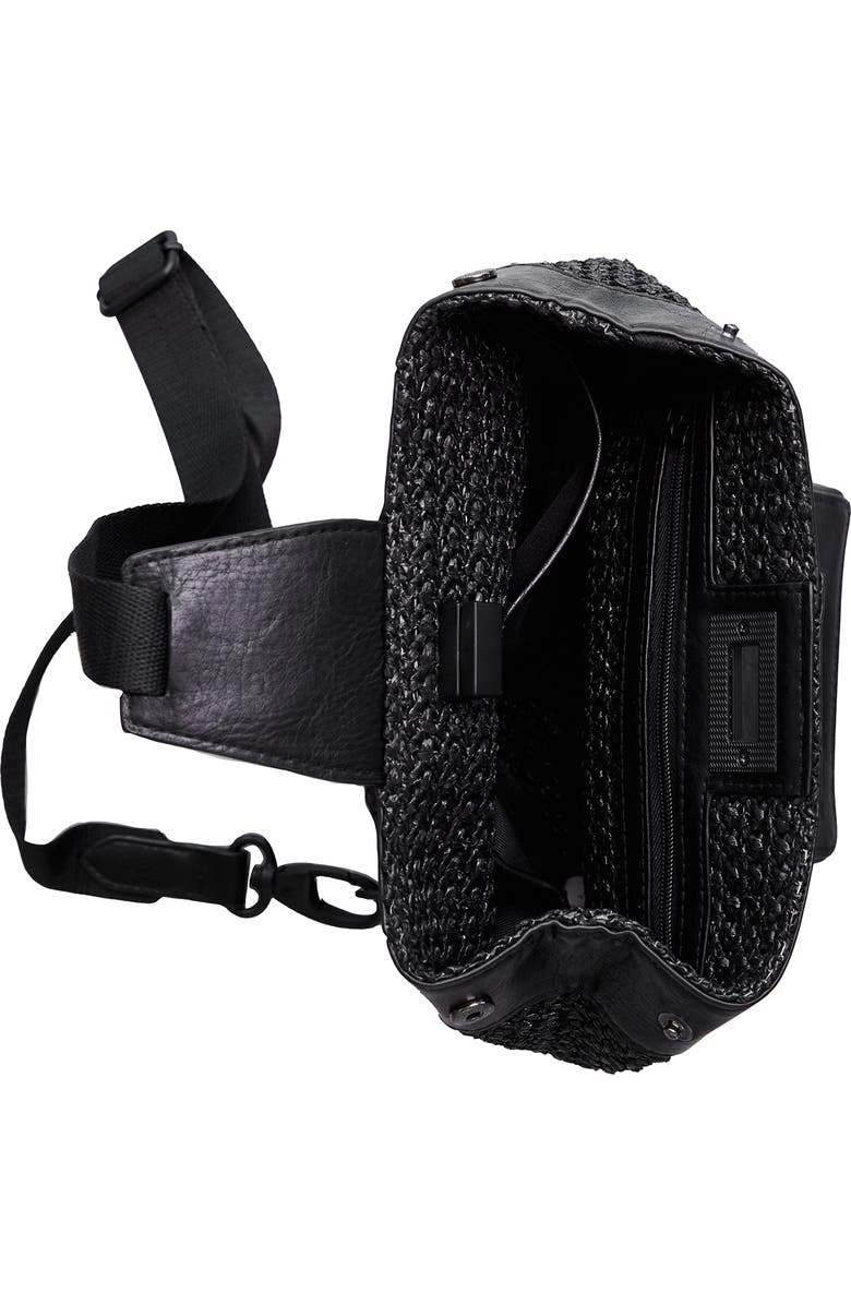 Béis The Naturals Raffia Sling Backpack, Alternate, color,