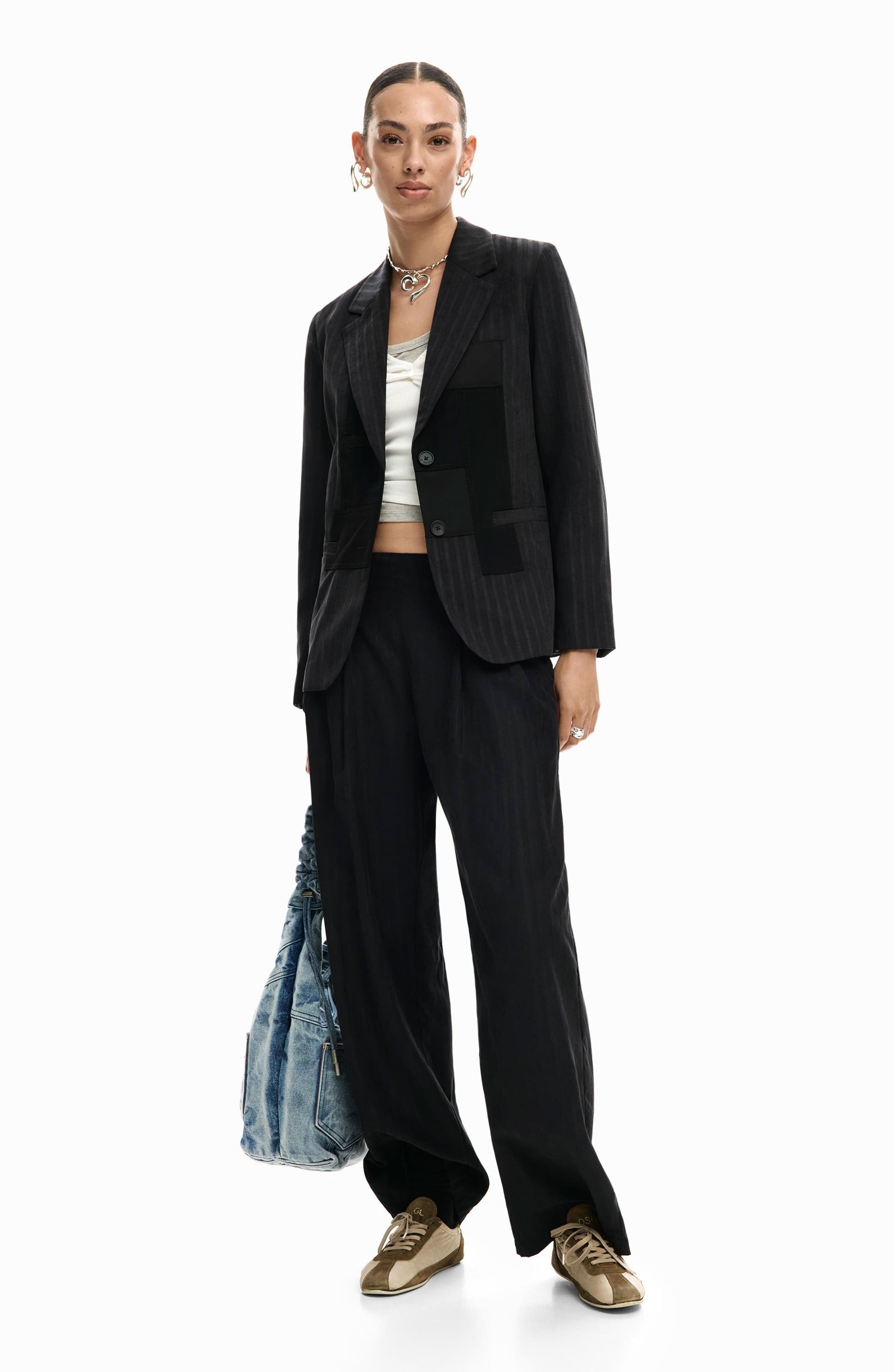 Pleat Front Wide Leg Pants - image 2