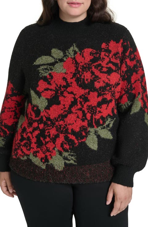 Rose Mock Neck Sweater