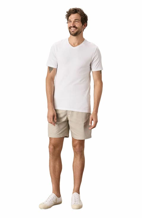 Luxe Stretch Jersey Slim V-Neck Tee