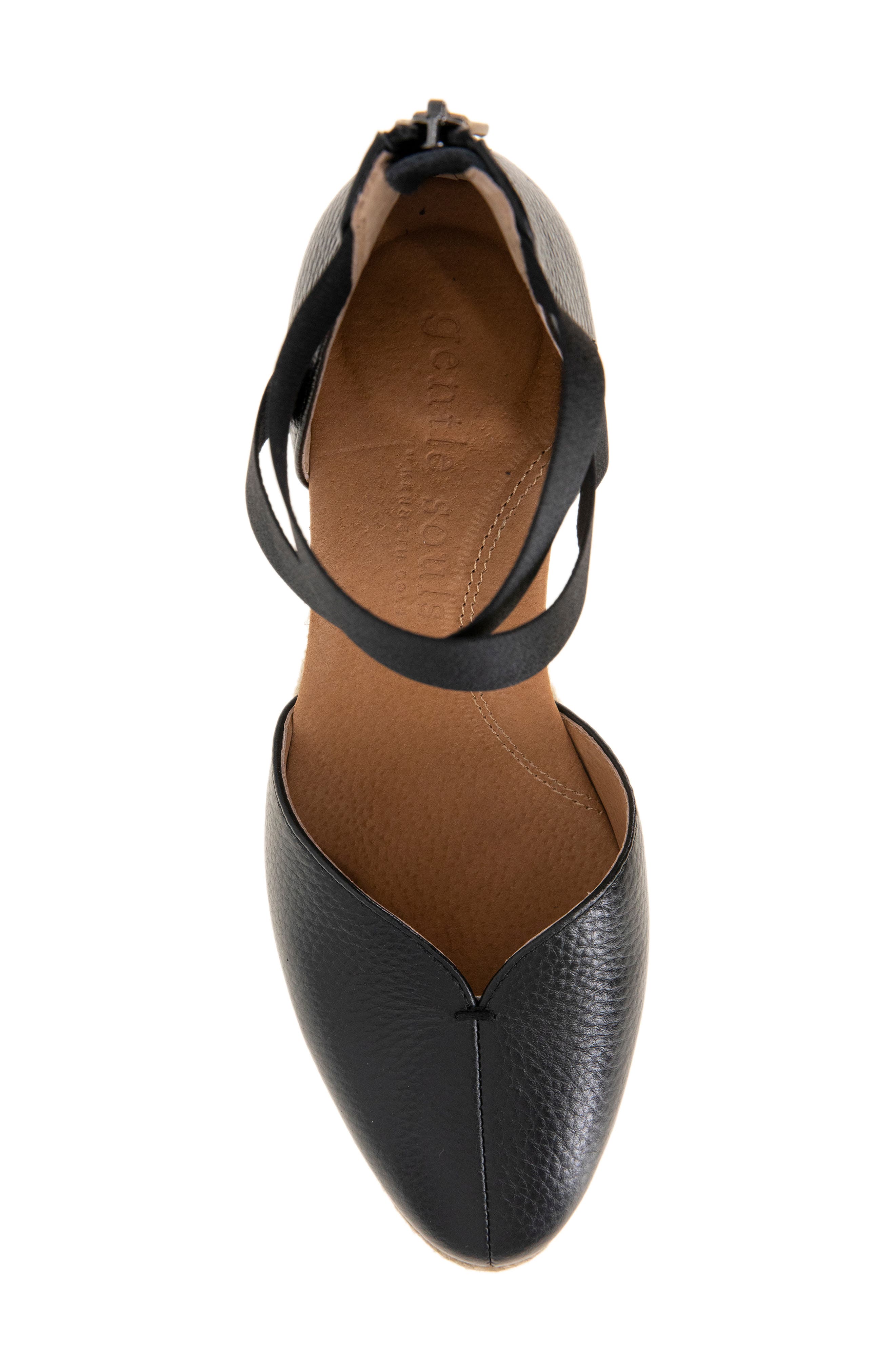 Gentle Souls Orya Espadrille Wedge Sandal, Alternate, color, Black