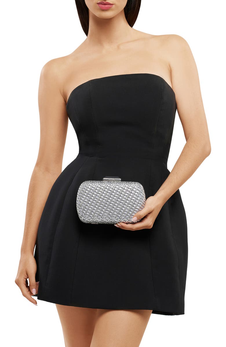 Olga Berg Mali Textured Frame Clutch, Alternate, color,