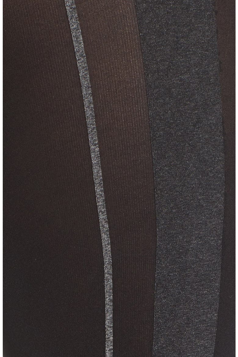 Color Block Tights, Alternate, color, BLACK W/ GREY