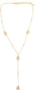 Panacea Clover Station Y-Drop Necklace