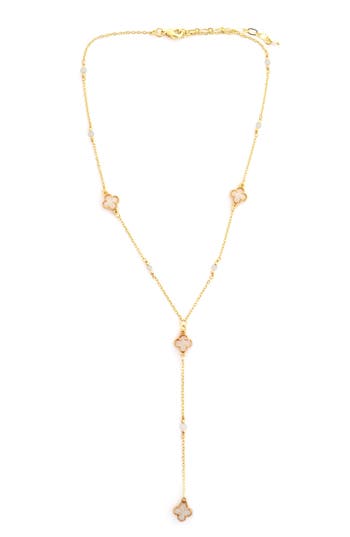 Panacea Clover Station Y-drop Necklace