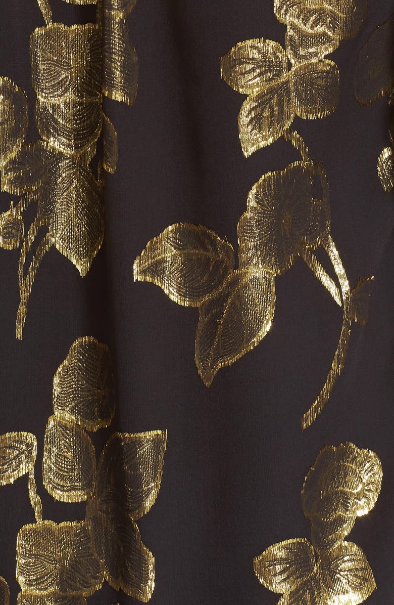 Joie 'Vashti' Metallic Silk Print Popover Top, Alternate, color,