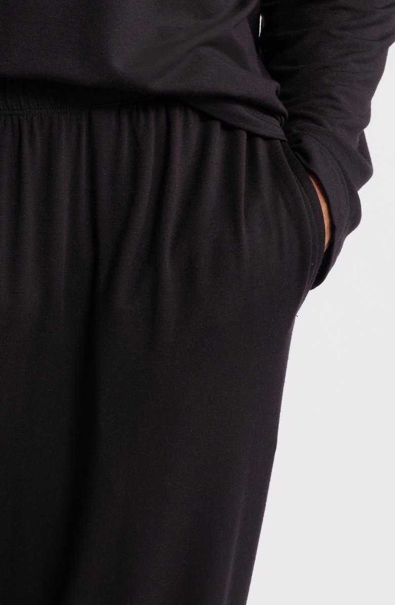 Nordstrom Moonlight Modal Blend Pajamas, Alternate, color, Black
