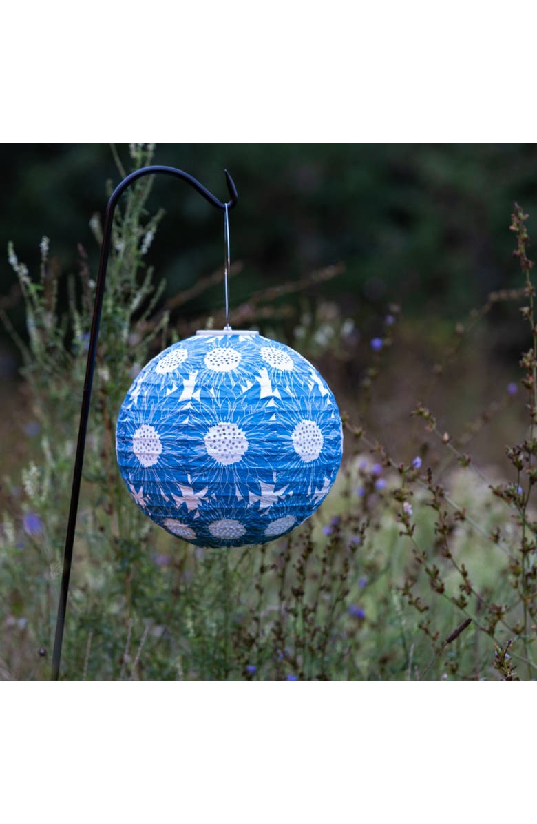 Allsop Home & Garden Soji Stella - Sunflower Solar Lantern, Alternate, color, Sapphire